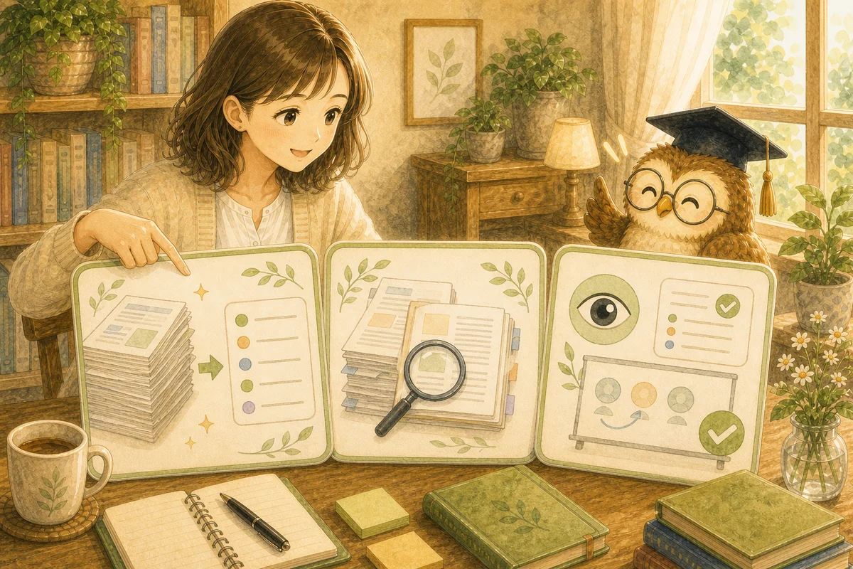 まず要点5つ・気になる所だけ原文へ・人に配る前に自分の目で、という今日のポイント