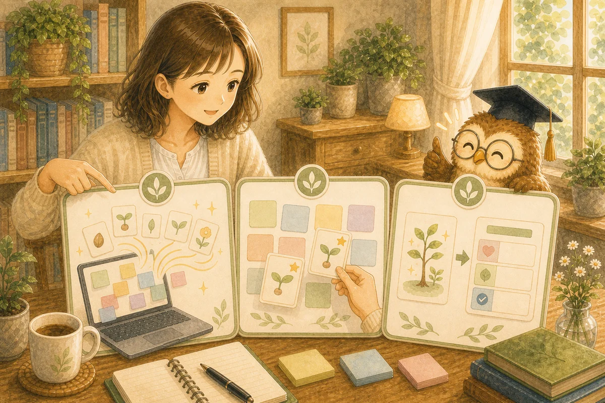 数を出すのはAI・選ぶのは自分・気に入った1つを深掘り、という今日のポイント
