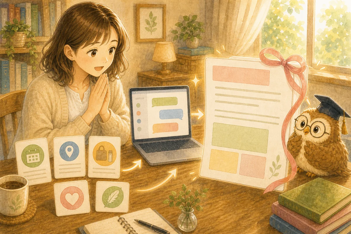 やわらかいお知らせ文が返ってきて少し驚く相談者