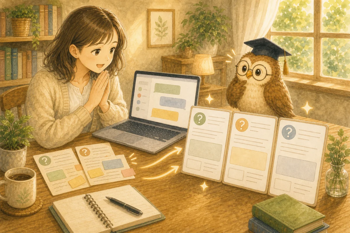 整った回答のひな型が3つ返ってきて少し驚く相談者