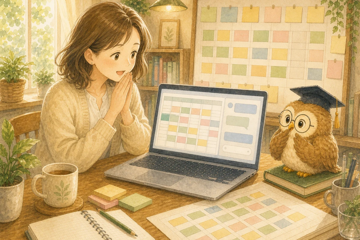 シフトのたたき台が表になって返ってきて少し驚く相談者