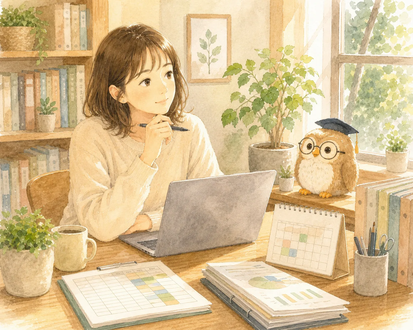 自分にしかわからない作業を前に、どう手順書にすればいいか悩んでいる主人公